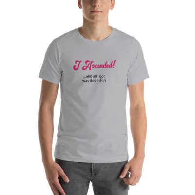 I Ascended and All I Got Was This Unisex Tshirt Silver