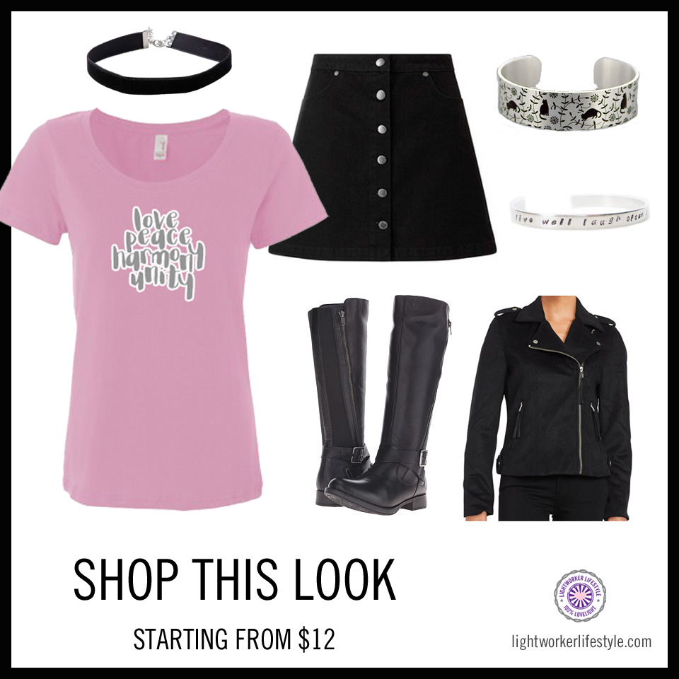 Shop-This-Look-Pink-&-Black-Casual-Chic