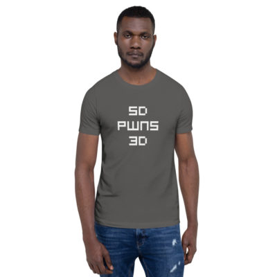 5D PWNS 3D Unisex T-shirt Asphalt