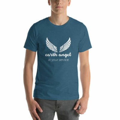 Earth Angel Unisex T-shirt Heather Deep Teal