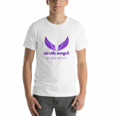 Earth Angel Unisex T-shirt White