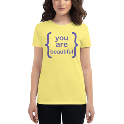 You Are Beautiful Yellow Tshirt