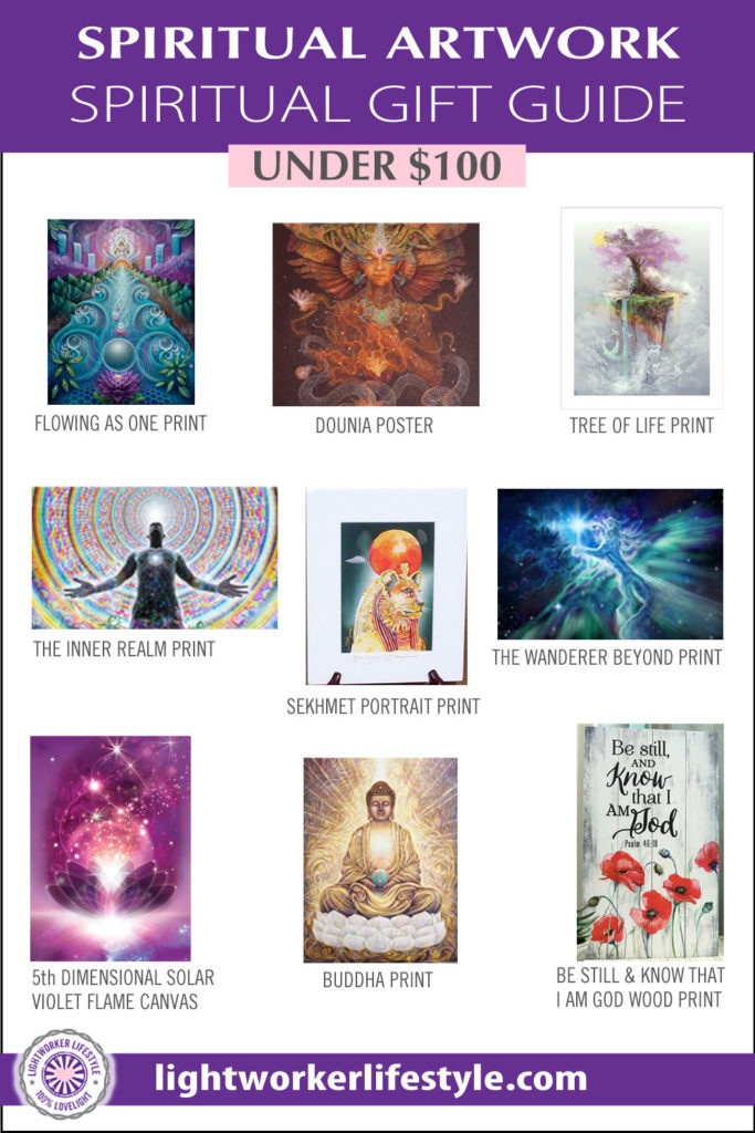 Spiritual Artwork Under 100 Spiritual Gift Guide | Lightworker Lifestyle