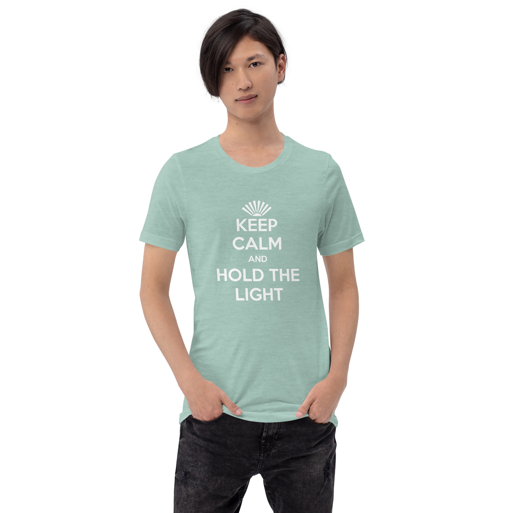 Keep Calm and Hold the Light Spiritual Tshirt