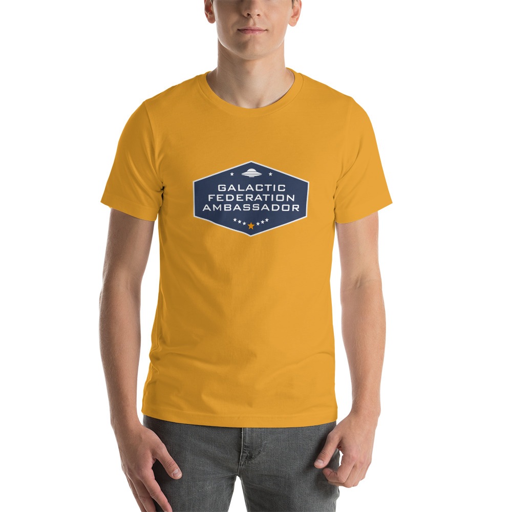 Galactic Federation Ambassador Unisex T shirt Mustard